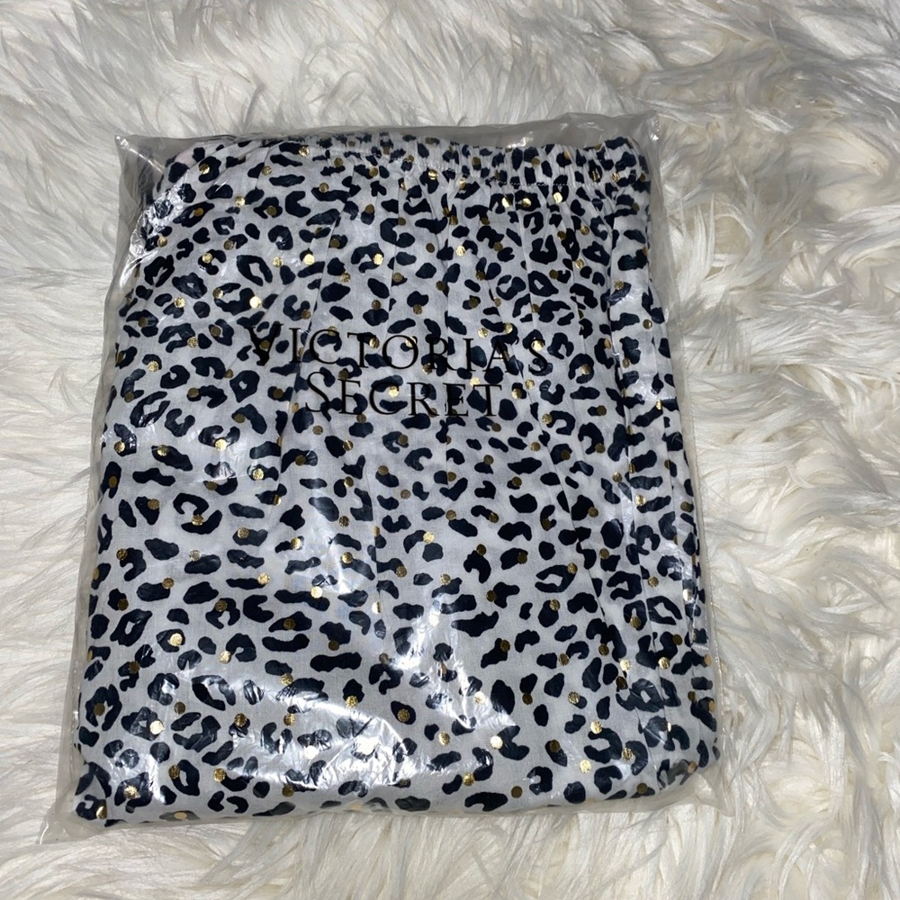 New Victoria’s Secret | Leopard Wide Leg Pajama Bottom, S